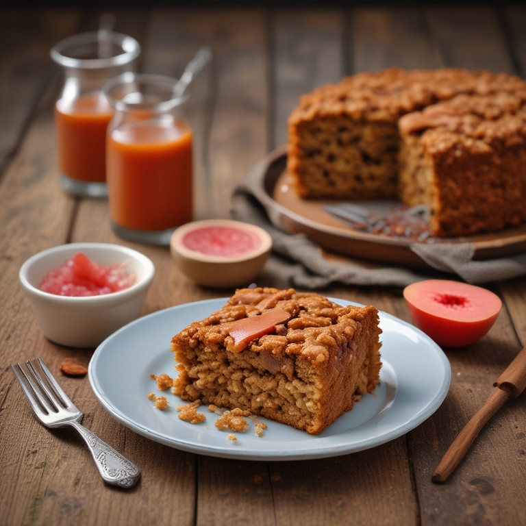 Bolo de Aveia com Goiabada e Canela