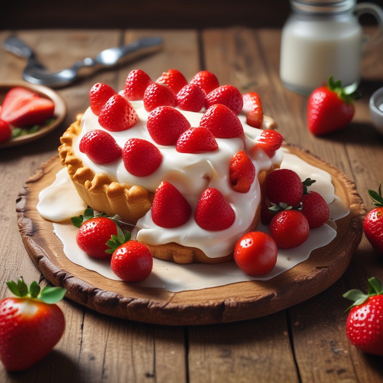Strawberry Tart with White Chocolate Cream Filling