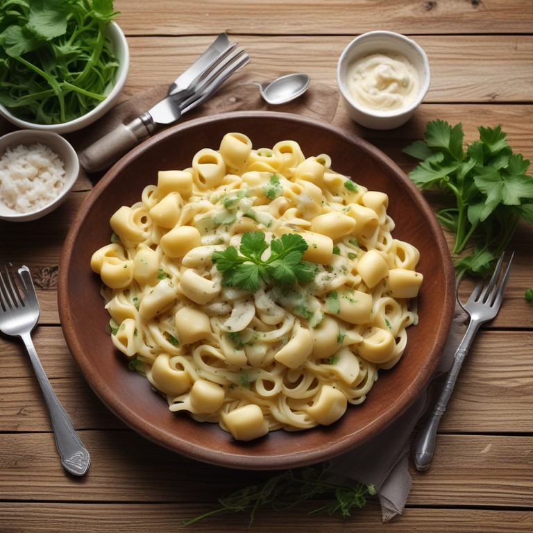 Macarrão com Molho de Batata e Banana Verde