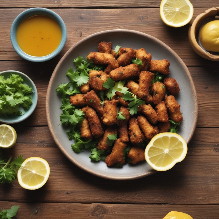 Crispy Coriander Fry with Spicy Seasoning