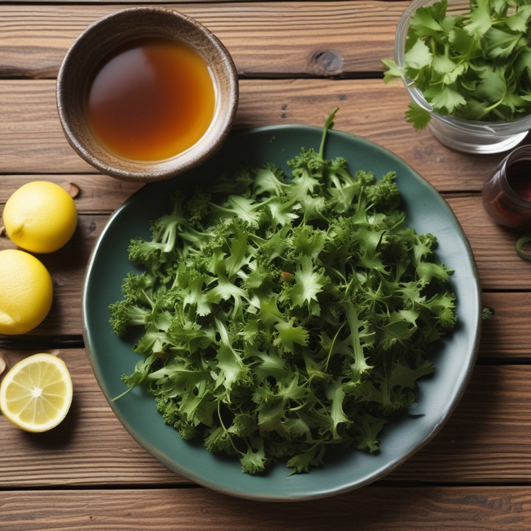 Crispy Coriander Fry with Spicy Seasoning
