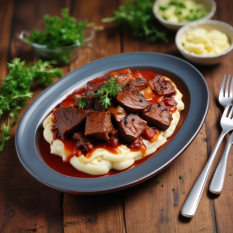 Rabo de Toro Estofado con Vino Tinto