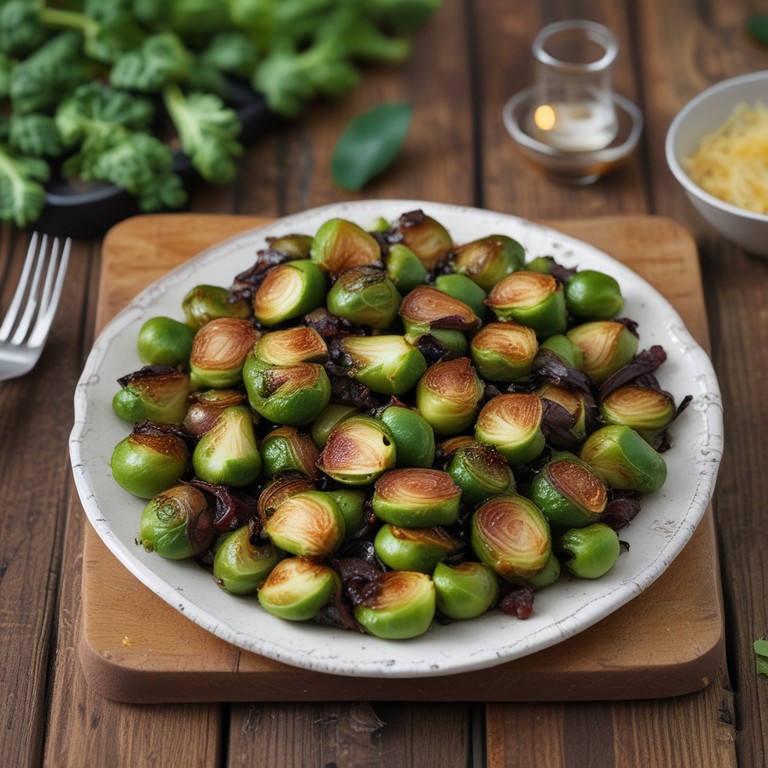 Geroosterde Spruitjes met Balsamico Glazuur
