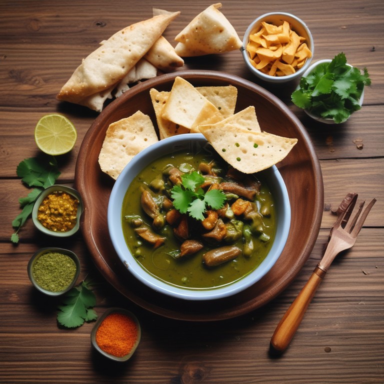 Spicy Green Chili and Tamarind Chutney