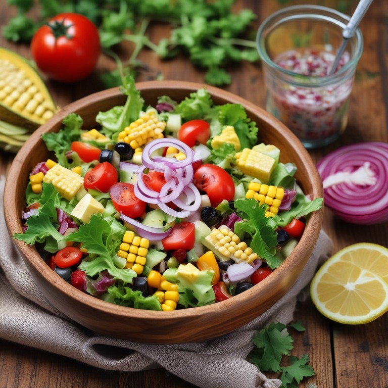 Salada Tropical de Queijo com Milho