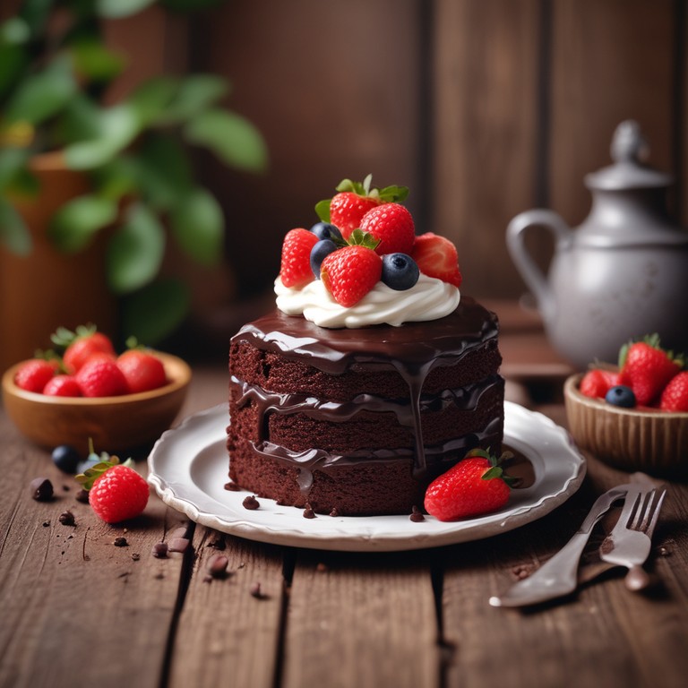Bolo de Chocolate com Iogurte e Creme de Leite