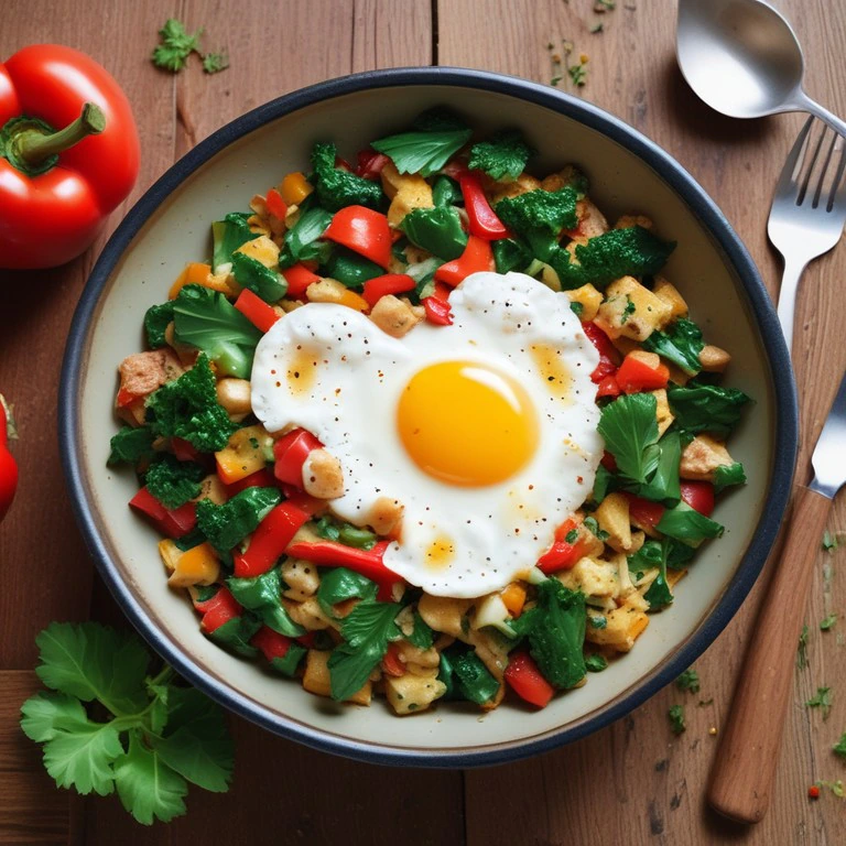 Simple Veggie Breakfast Scramble - Mr. Cook