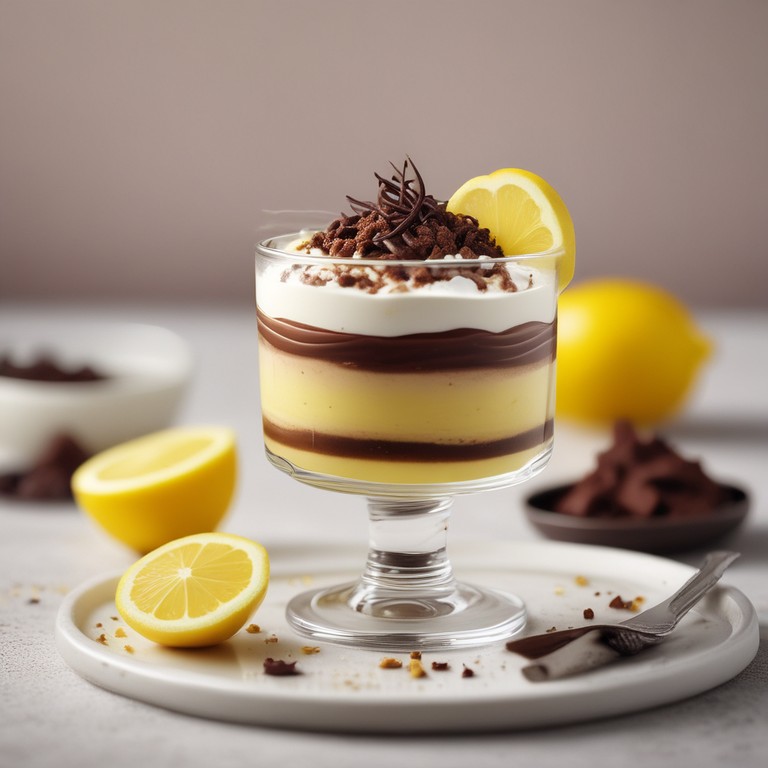 Delícia de Limão com Chocolate
