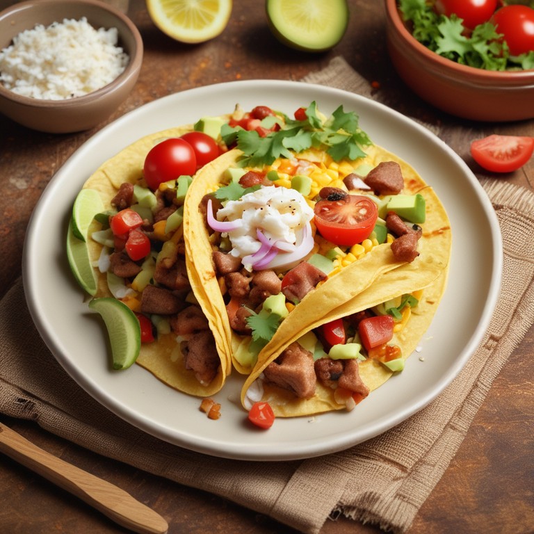 Tacos de Huevos con Mortadela y Queso