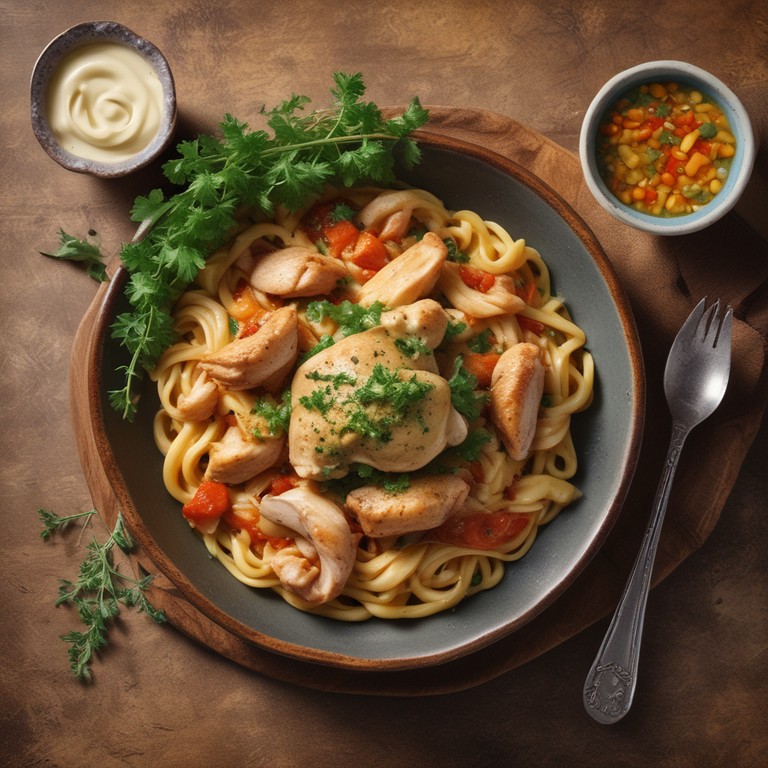 Pasta met Kipdijfilet in een Pittige Pesto Saus