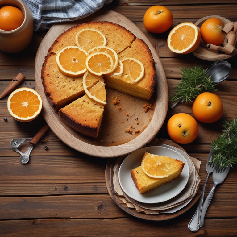 Sinaasappelcake met Kaneel en Basterdsuiker