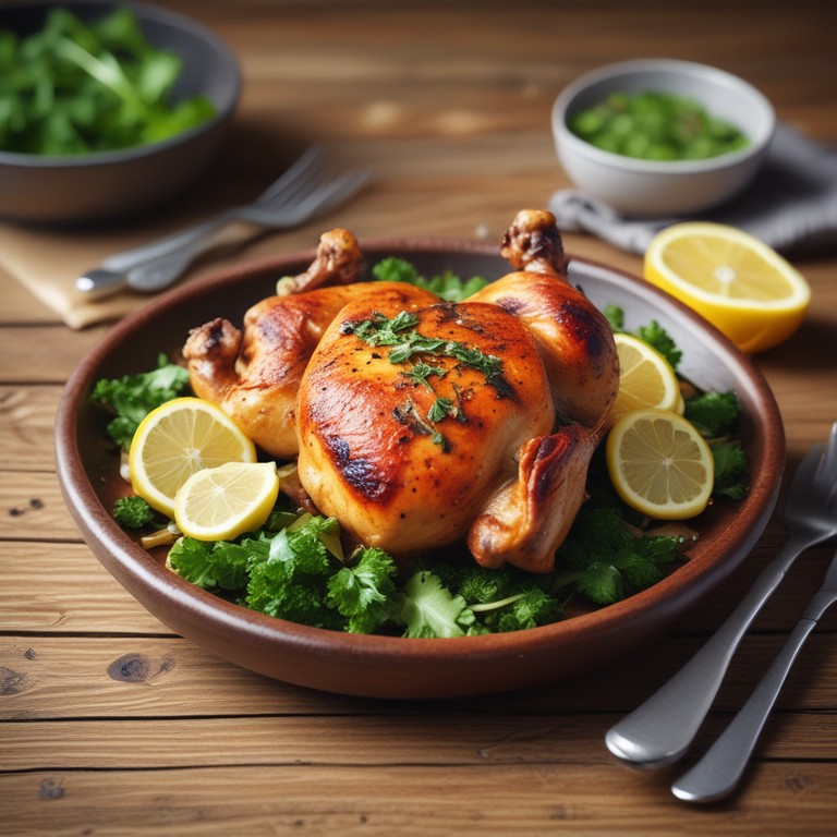 Coxa de Frango Temperada com Ervas e Limão