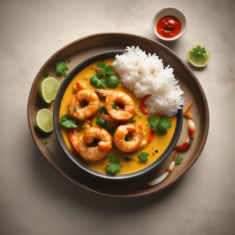 Spicy Prawns in Coconut Curry