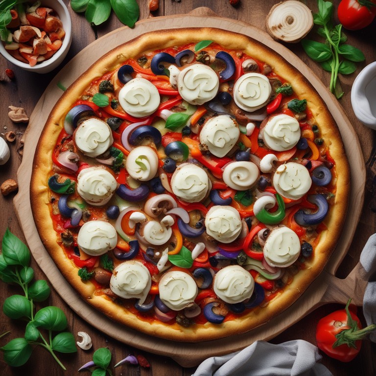 Pizza de Verduras Colorida