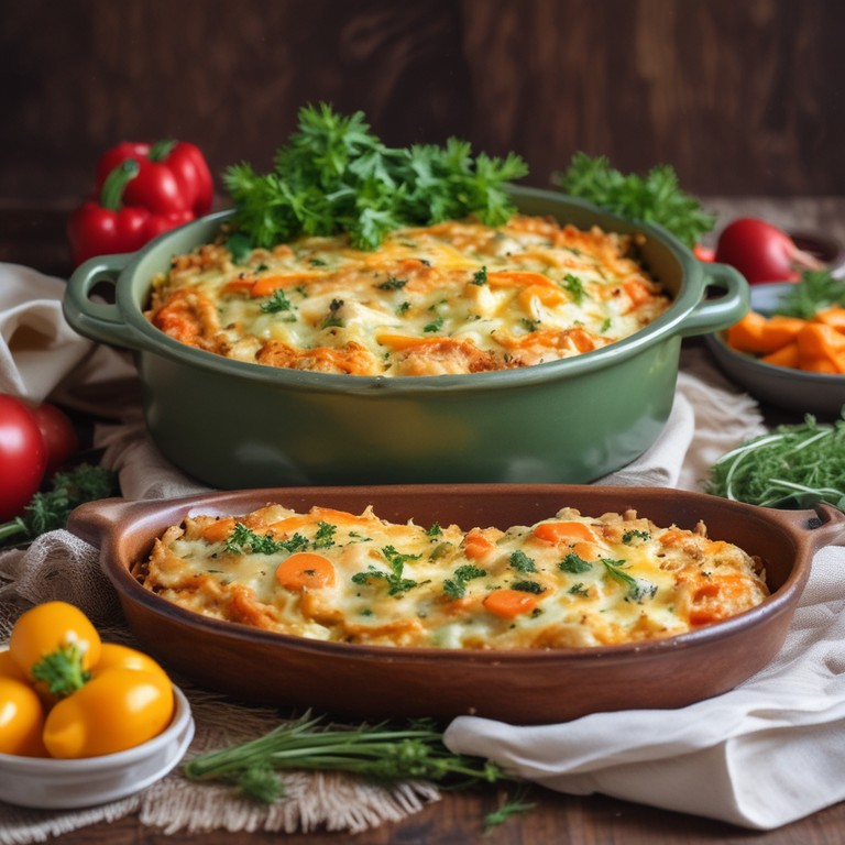 Cheesy Cabbage and Carrot Bake