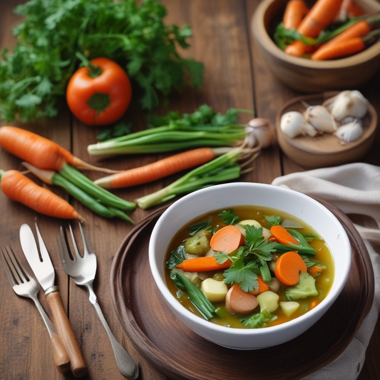 Hearty Jan Broth with Seasonal Vegetables