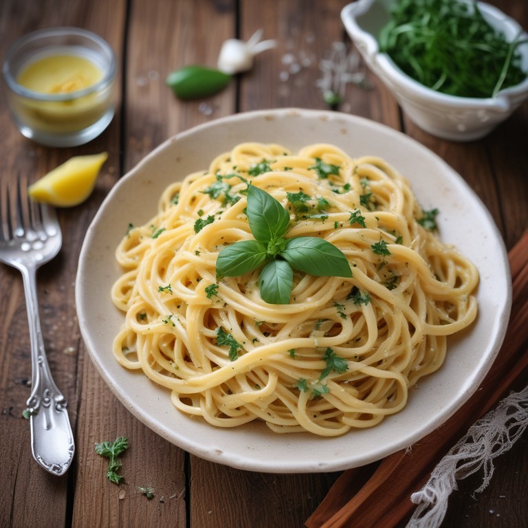 Savory Garlic Butter Noodles with Fresh Herbs