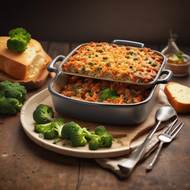 Gehaktbroccoli Schotel met Kaassaus