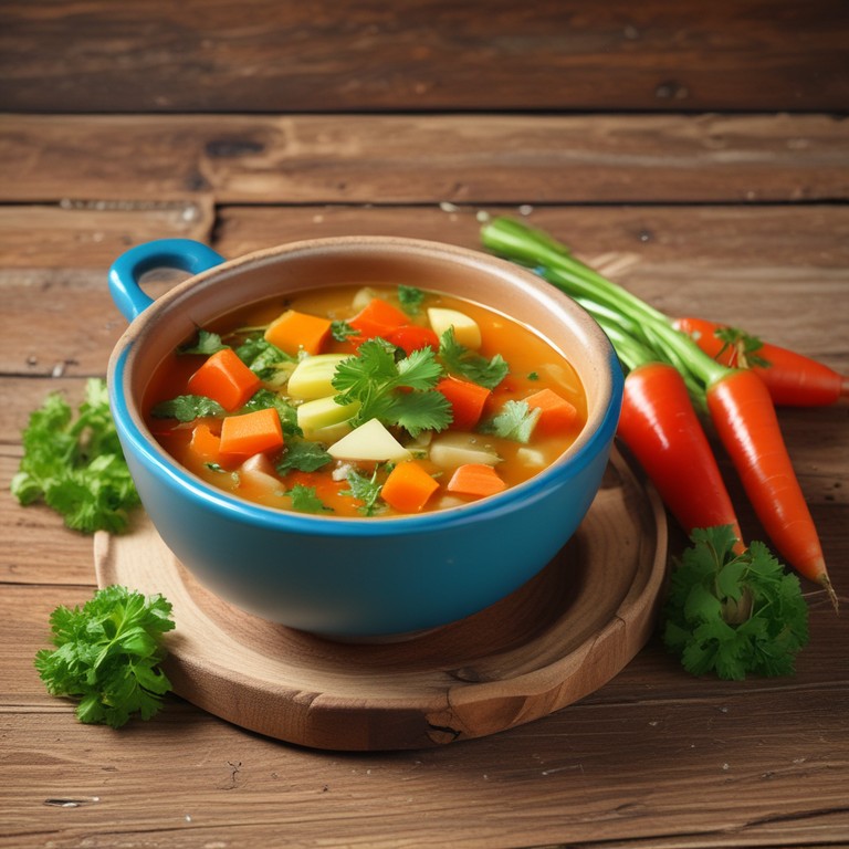 Soupe Réconfortante aux Légumes et aux Herbes