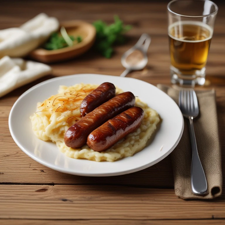 Bangers and Mash with Sauerkraut - Mr. Cook