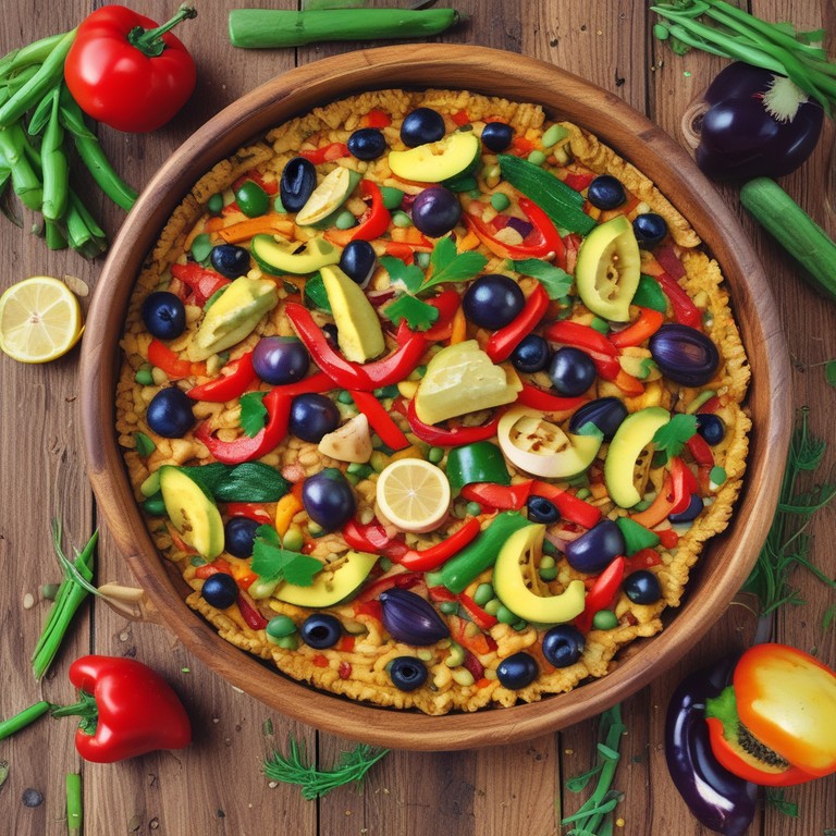 Paella de Verduras Colorida