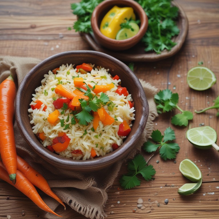 Riz Parfumé aux Épices et Légumes