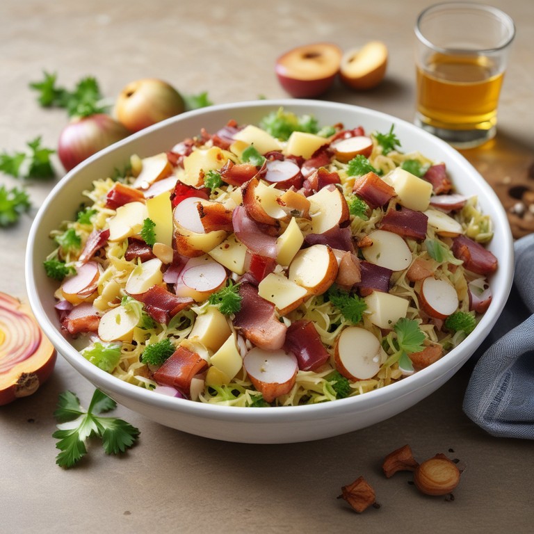 Salade de Choucroute Alsacienne Revisitée
