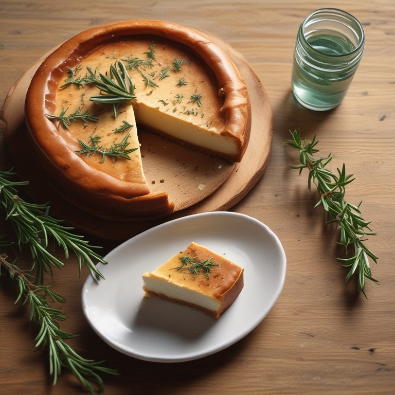 Tarta de Queso con Aroma a Romero