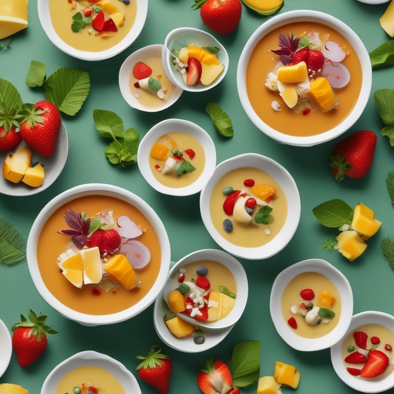 Soupe Dessert Thaïlandaise Réfrigérée aux Fruits