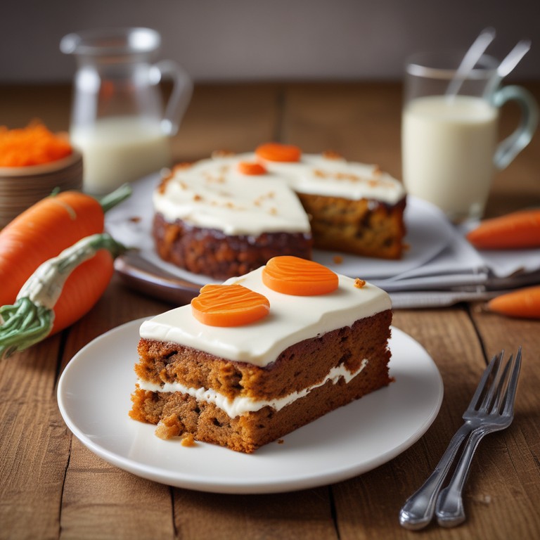 Bolo de Cenoura com Cobertura de Creme de Leite