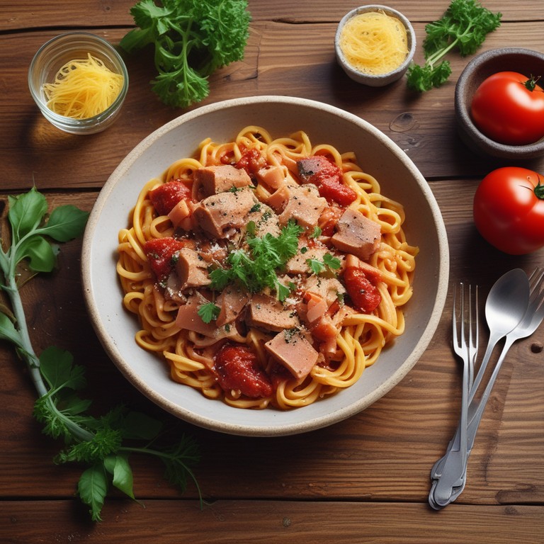 Pasta met Tonijn en Tomatensaus zonder Ui en Knoflook