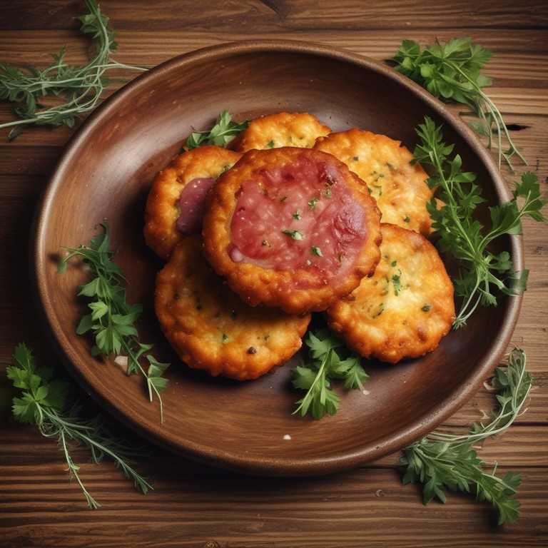 Bolinho de Mandioca com Salame