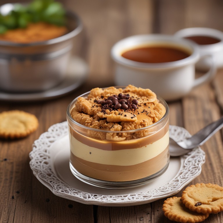 Pavê de Biscoito Maisena com Doce de Leite e Neston