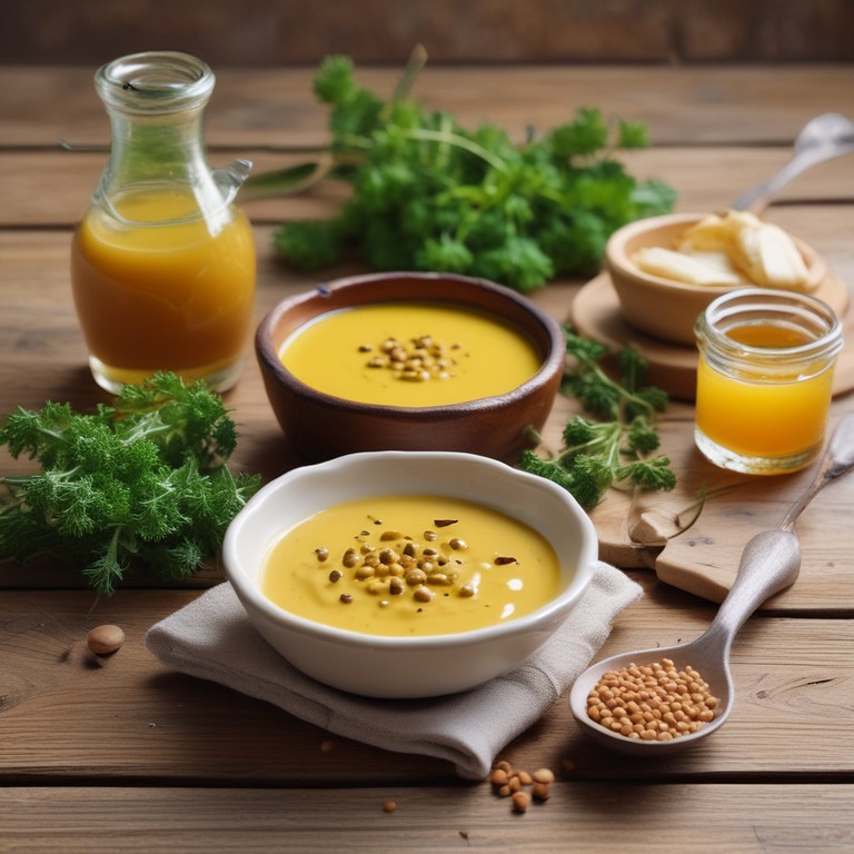 Salsa de Miel y Mostaza Cremosa