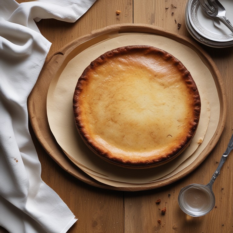 Romige Basque Cheesecake met een Perfecte Karamelkorst en Bloem