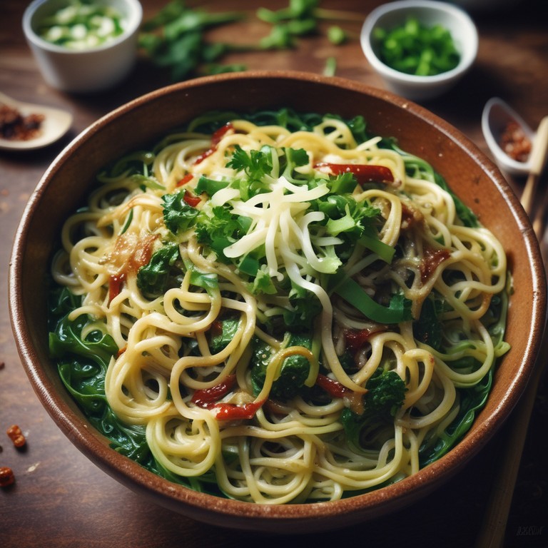 Qian Xiao Jawj’s Cantonese Green 4 Cheese Noodles