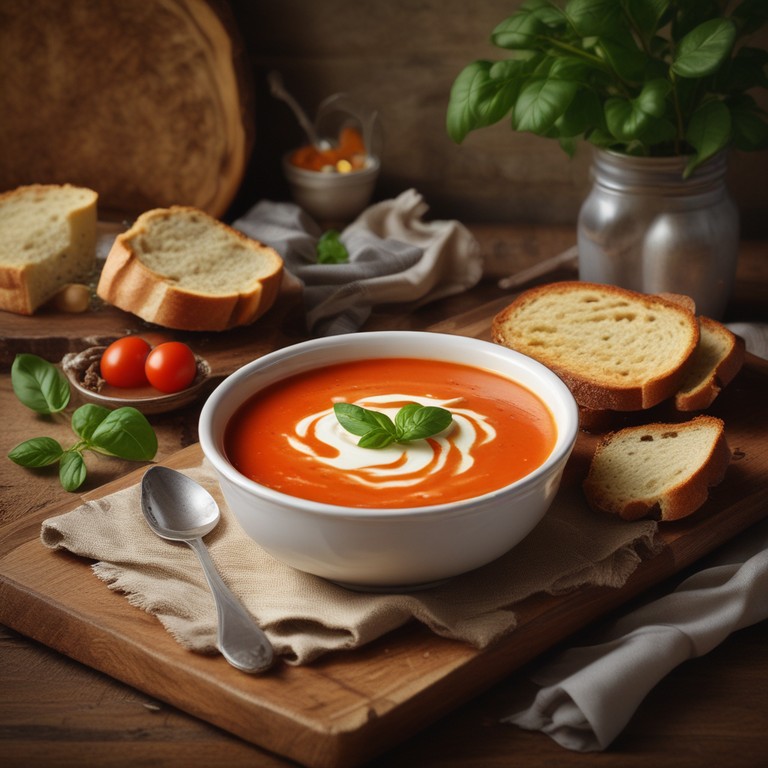 Crema de Tomate Suave y Cremosa