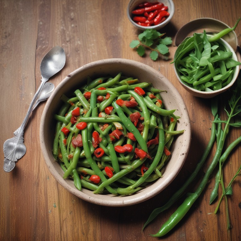 Spicy Green Beans Sajoer