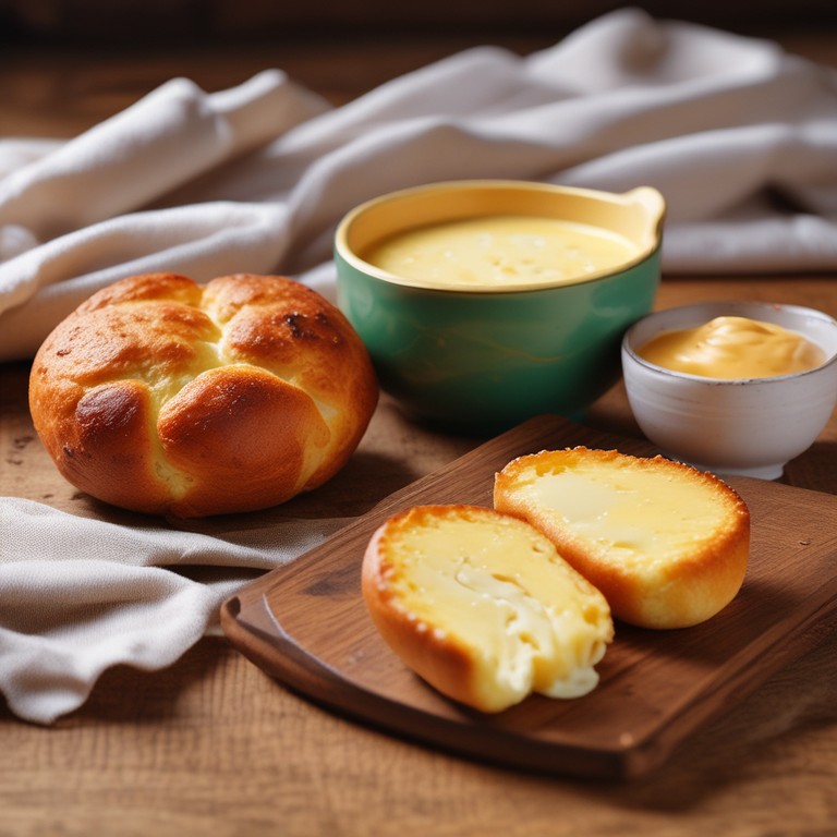 Pão de Queijo Recheado com Mussarela e Parmesão