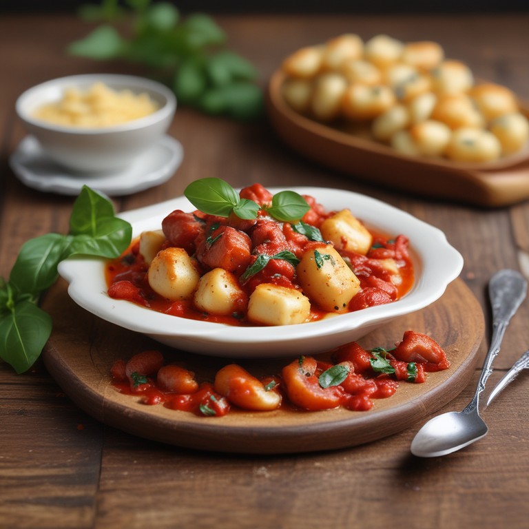 Spicy Tomato and Four Cheese Potato Gnocchi