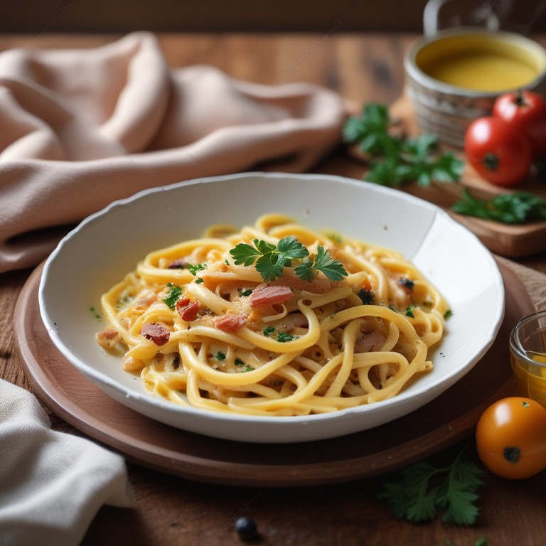 Pasta Carbonara Tradicional para 4 Personas