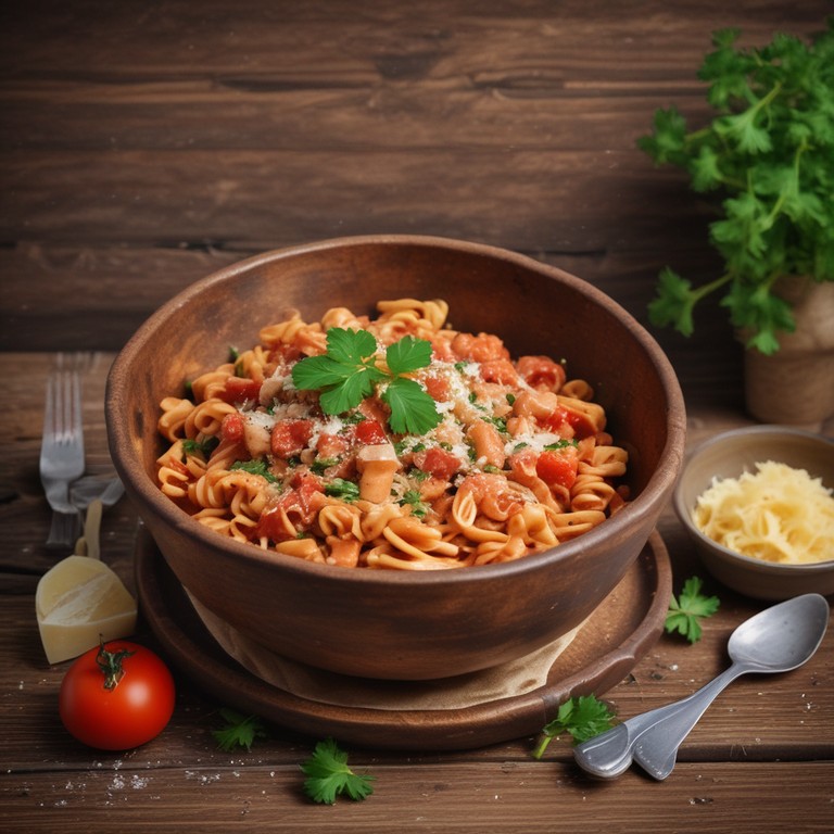 Massa com Atum e Polpa de Tomate