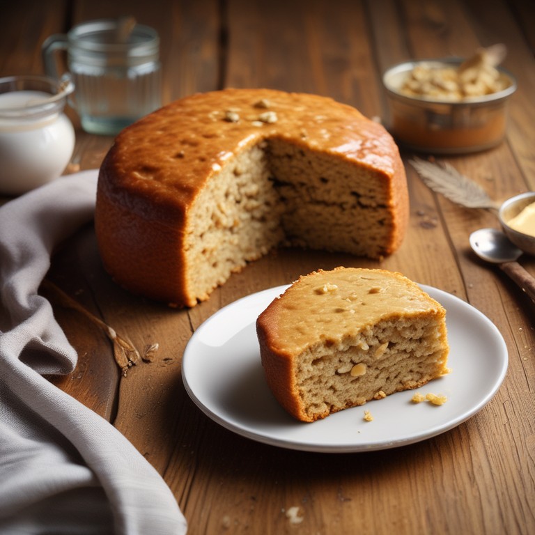 Bolo de Farinha de Aveia e Trigo com Toque de Manteiga