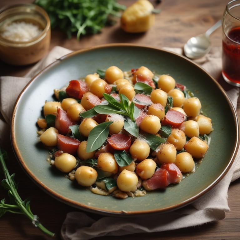 Gnocchi mit Speck und Salbei