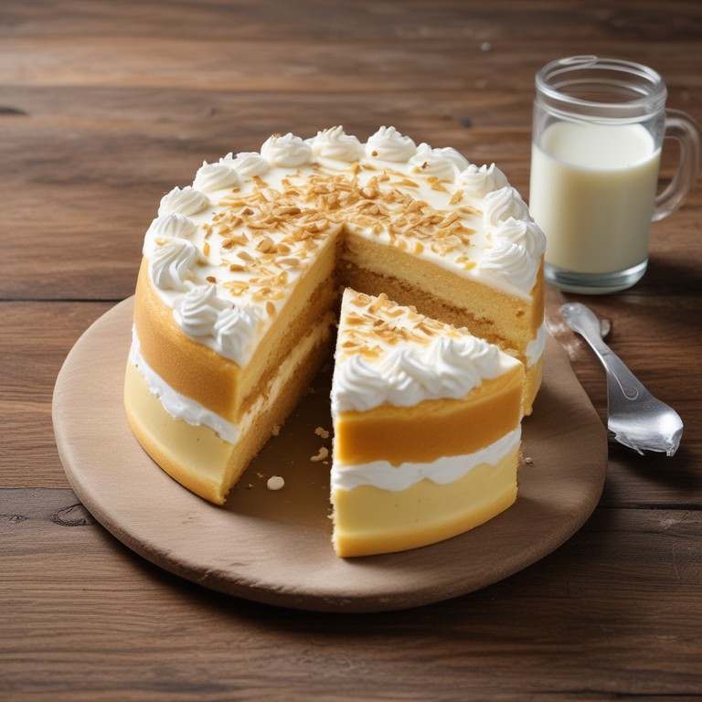 Bolo de Leite Condensado com Creme de Leite