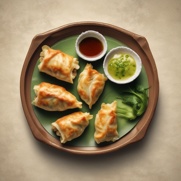 Spicy Green 4 Cheese Pork & Chicken Gyoza