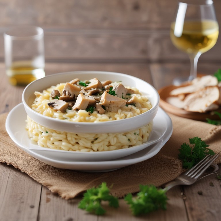 Ultimate Comfort Food: Creamy Chicken and Mushroom Risotto