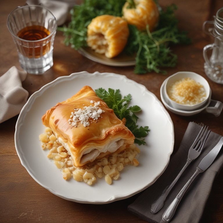 Savory Chicken Pastilla with Almonds and Spices