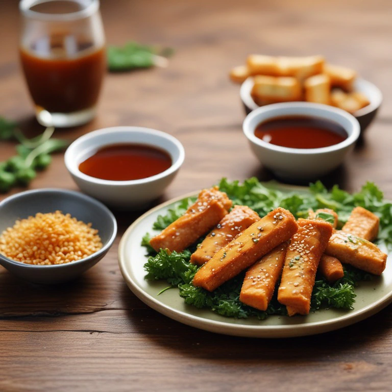 Tenders de Tofu Fumé Mariné à la Sauce Teriyaki