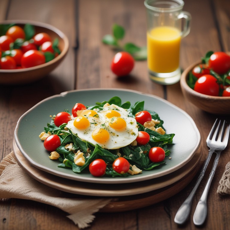 Protein-Packed Scrambled Eggs with Spinach and Feta
